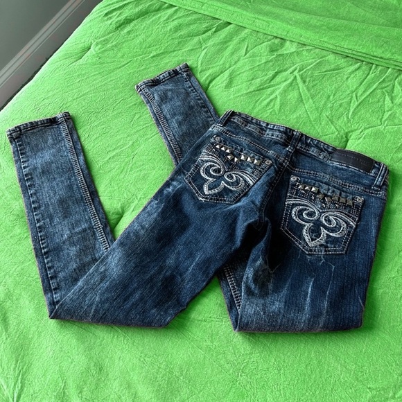 Y2K Rhinestone Jeans - Picture 3 of 4